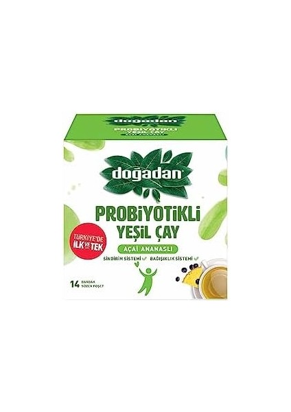 Dogadan Probiyotikli Yeşil Çay Açai Ananas 14LÜ modelleri