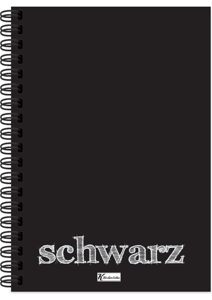 Keskin Color Defter Plastik Kapak Spiralli Schwarz 14X20 40 Yp Düz 350510-99