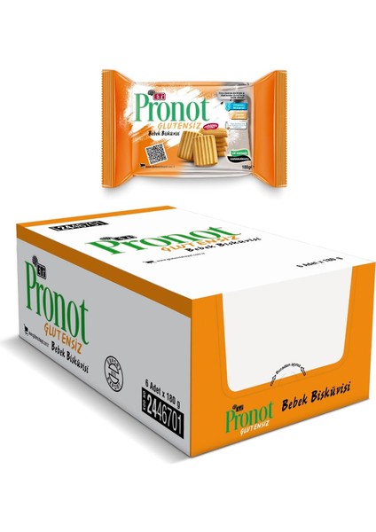 Eti Pronot Glutensiz Bebek Bisküvisi 180 G x 6 Adet