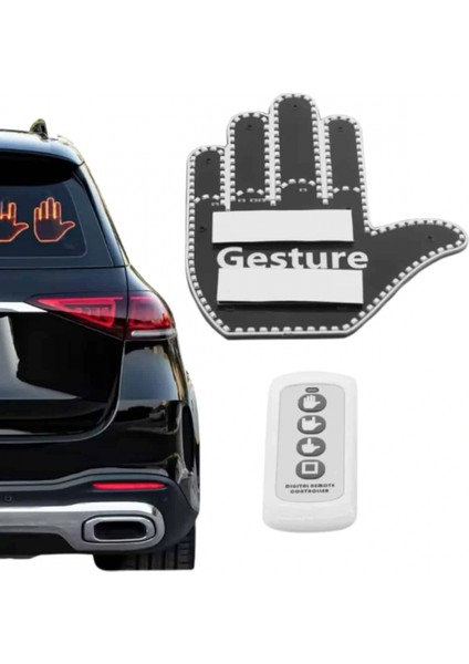 Ieg El Orta Parmak LED Kumandalı Araç Içi Reflektör Arka Cam El Simgesi fırsatları