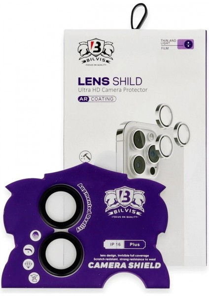 iPhone 16 Bilvis Titan Kamera Lens - Siyah