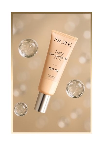 Note Daily Skin Perfector Skin Tint 120 Spf 50 Ton Eşitleyici Doğal Bitişli Renkli Nemlendirici modelleri
