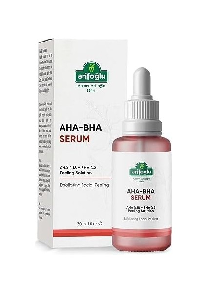 Arifoğlu Aha-Bha Cilt Tonu Eşitleyici ve Canlandırıcı Peeling Serum 30 ml modelleri