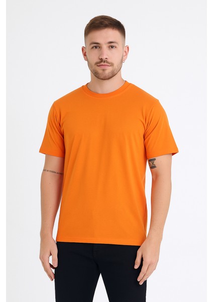 Unisex Bisiklet Yaka Beyaz Regular Fit Basic %100 Pamuk T-Shirt