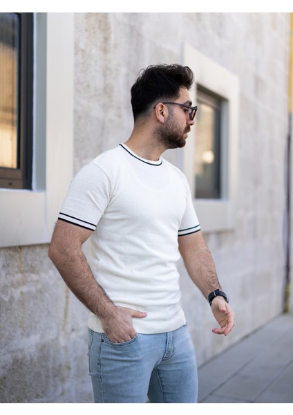 Triko T-Shirt Beyaz Renk modelleri