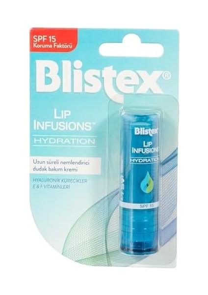 Blistex Lip Infusions Hydration Uzun Süreli Nemlendirici Dudak Bakım Kremi Spf 15 X2 fiyatları