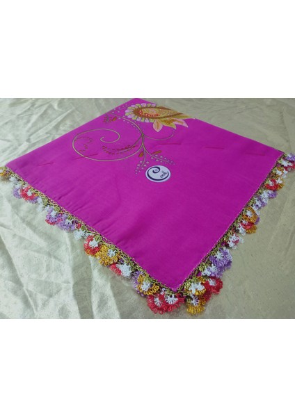 ve Reyhan El Emeği Iğne Oyası Yazma , Fular ,yemeni, Mevlit Örtüsü ,hediyelik 4 Kenarı Oyalı