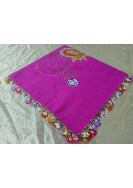 ve Reyhan El Emeği Iğne Oyası Yazma , Fular ,yemeni, Mevlit Örtüsü ,hediyelik 4 Kenarı Oyalı