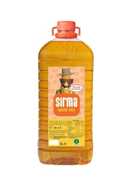 Sırma Mısır Yağı 5 Lt Dar Ağız Pet