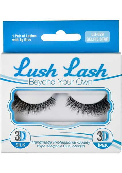 Lush Lash 3D Ipek Kirpik Selfie Star LU-629