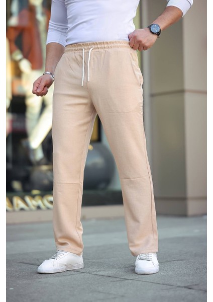 Keten Baggy Bej Renk modelleri