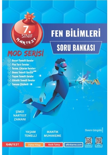 Nartest 7.sınıf Mod Fen Bilimleri Soru Bankası ve Ankara Güçlendiren Denemeleri +1 Deneme Hediyeli fiyatları
