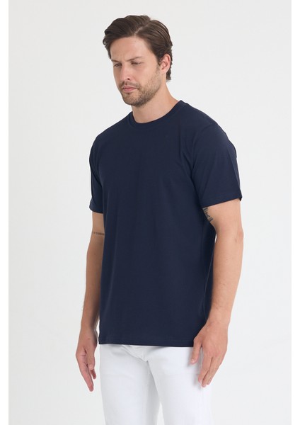 Unisex Bisiklet Yaka Beyaz Regular Fit Basic %100 Pamuk T-Shirt