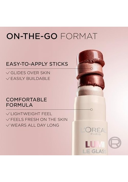 L'oréal Paris Lumi Glass Islak Bitişli Stick Aydınlatıcı - 620 Glassy Pink Ballet