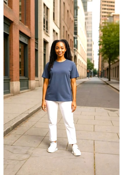 Unisex Bisiklet Yaka Beyaz Regular Fit Basic %100 Pamuk T-Shirt fiyatları