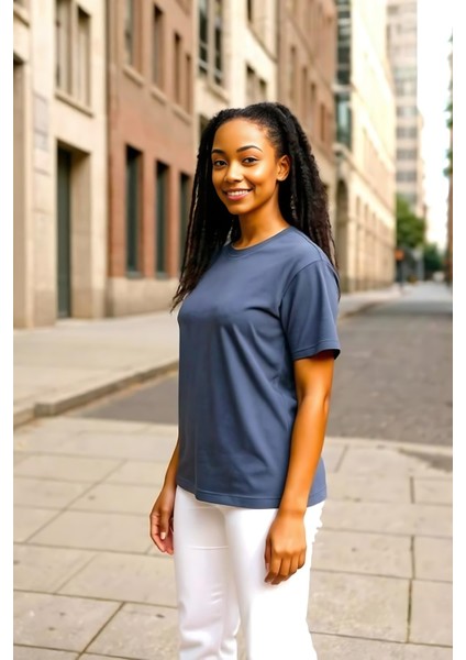 Unisex Bisiklet Yaka Beyaz Regular Fit Basic %100 Pamuk T-Shirt fırsatları