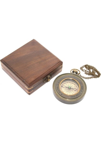 Ahşap Kutulu Pusula 4