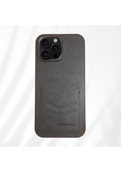 iPhone 16 Pro Max Deri Kartlıklı Kılıf