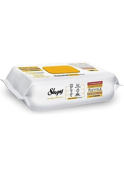 Sleepy Easy Clean Arap Sabunu Katkılı Yüzey Temizlik Havlusu&mendili 12X100 (1200 Yaprak)