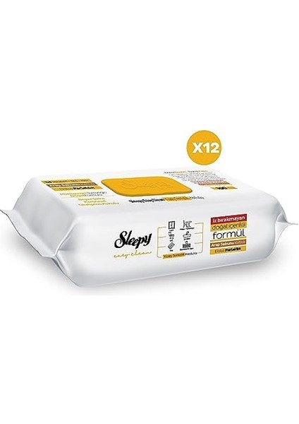 Sleepy Easy Clean Arap Sabunu Katkılı Yüzey Temizlik Havlusu&mendili 12X100 (1200 Yaprak) modelleri