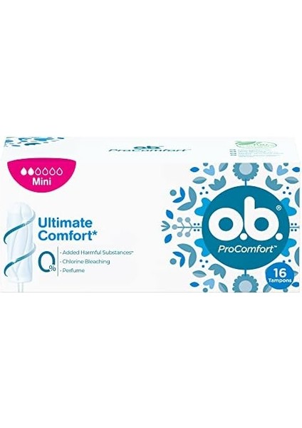 O.b. Procomfort Tampon Mini, 16'lı fiyatları