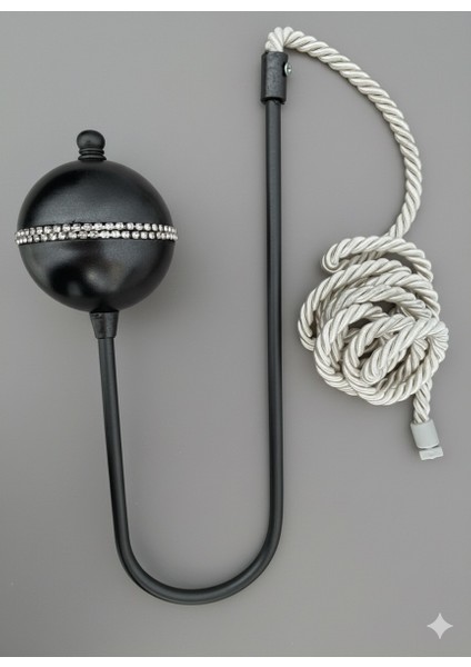 Kornişe Takılan Metal Kolbağı Perde Aksesuarı 1 Adet (Duvar Delmeden Kolay Montaj) fiyatları