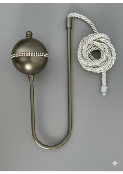 Kornişe Takılan Metal Kolbağı Perde Aksesuarı 1 Adet (Duvar Delmeden Kolay Montaj) fiyatları