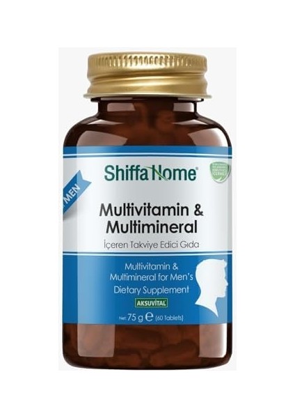 Shiffa Home Multivitamin Erkek 1260 Mg 60 Tablet | Cüce Palmiye ve Demir Dikeni Ekstreli | Günlük Vitamin & Mineral Desteği | Enerji, Bağışıklık, Kas ve Prostat Sağlığı Için fiyatları