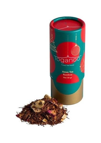 Toganoo Tea Christmas Tea Yılbaşı Hediyelik Çay Rooibos Bitki Çayı Harmanı 50 gr fiyatları
