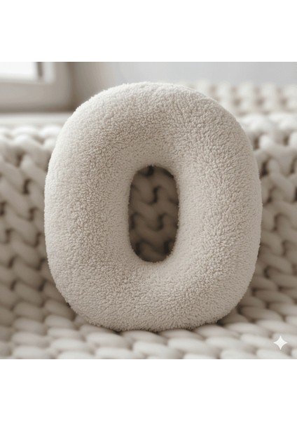 Morbido 0 Rakamı, Yastık, Kırlent, Elyaf Dolgulu, Welsoft , 40 cm