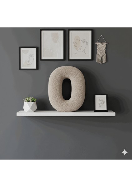 Morbido 0 Rakamı, Yastık, Kırlent, Elyaf Dolgulu, Welsoft , 40 cm indirimleri