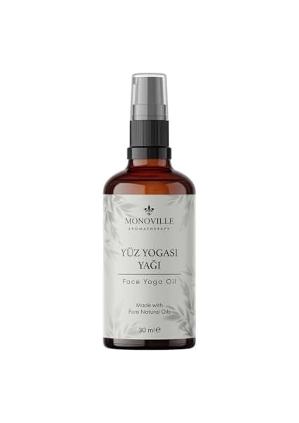Monoville Yüz Yogası Yağı 30 ml Cam ŞIŞEDE%100 Saf ve Doğal (Face Yoga Oil)