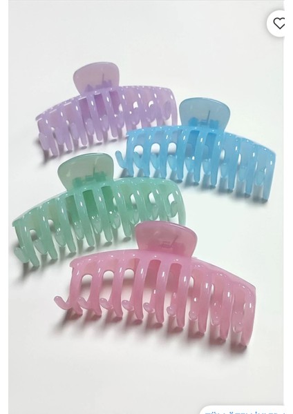 Kadın Mandal Toka Oval Model 11 cm Saç Tokası