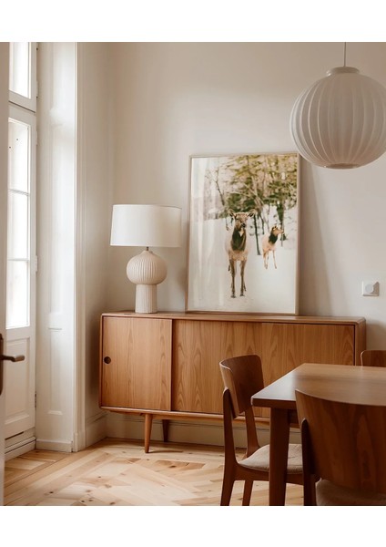 Karda Yürüyen Geyikler Poster fırsatları