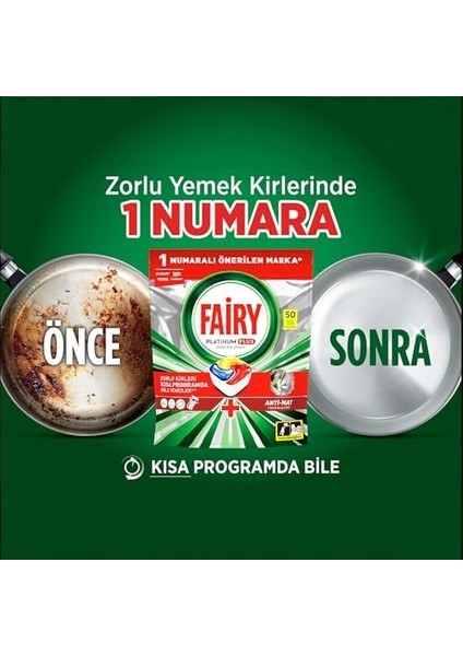 Fairy Platinum Plus Bulaşık Makinesi Deterjanı Kapsülü 50 Yıkama Limon Kokulu, 50 Tablet modelleri
