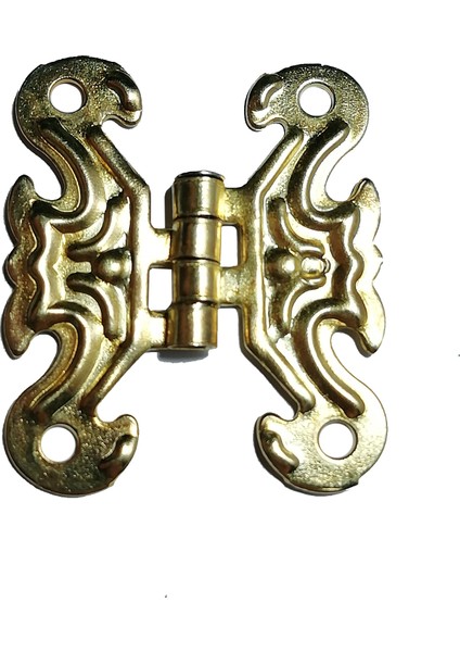 Kelebek Menteşe 10 Adet Sarı 33x40 mm Kutu ve Sandık Menteşesi Hobi Maket