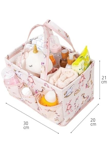 Bebek Bakım Çantası – Hafif (139 Gr), 30X20X21 Cm, Kolay Temizlenebilir, Tek Parça, Pembe | Seyahat ve Günlük Kullanım Için Ideal modelleri