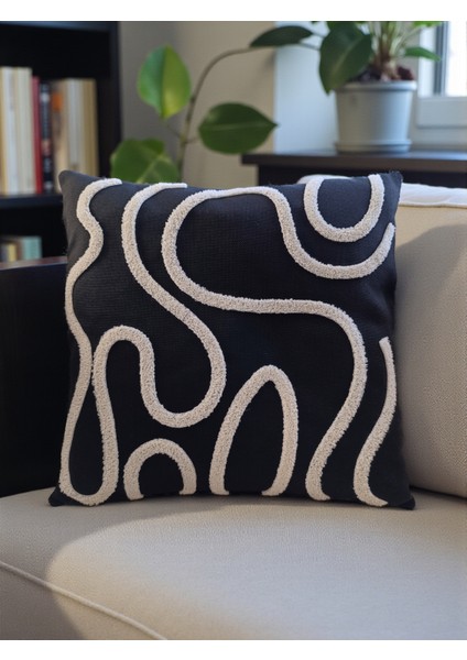 Bohem Tarz Punch Nakışlı Kırlent Kılıfı | 43X43 cm modelleri