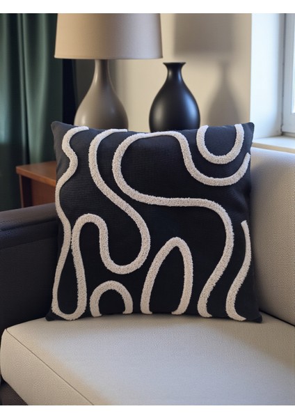 Bohem Tarz Punch Nakışlı Kırlent Kılıfı | 43X43 cm fırsatları