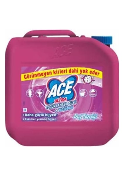 Ace Ultra Power Jel Ferahlık Etkisi Yoğun Çamaşır Suyu + Yağ Çözücü (3 Kg)