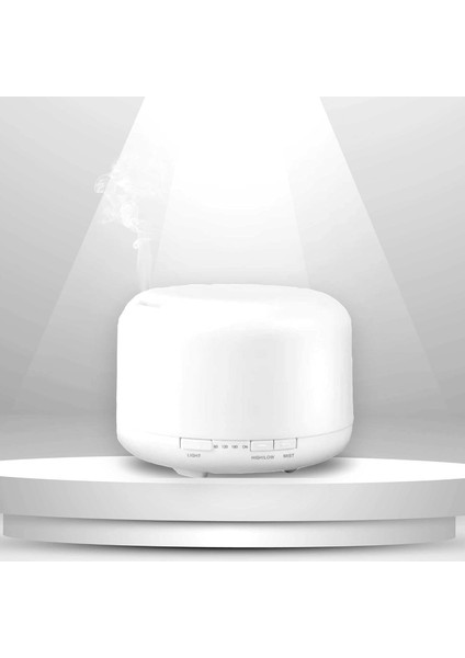 Hava Nemlendirici 500ML Kapasiteli, Rgb 7 LED Işıklı Aromaterapili, Hava Nemlendirici