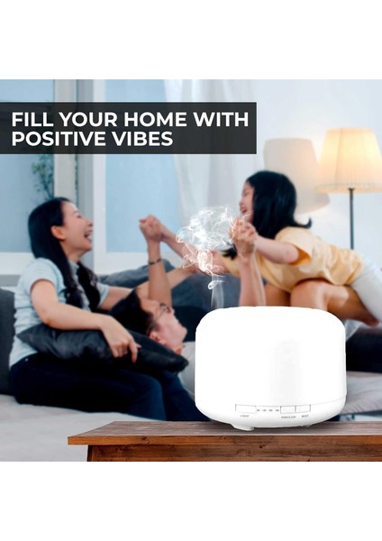 Hava Nemlendirici 500ML Kapasiteli, Rgb 7 LED Işıklı Aromaterapili, Hava Nemlendirici fiyatları