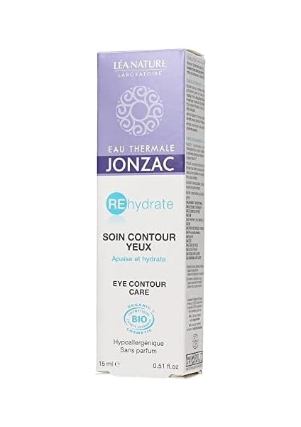 Jonzac Rehydrate Kuru ve Hassas Ciltler Için Organik Göz Çevresi Kremi 15 ml