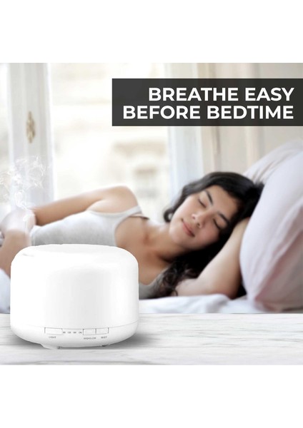 Hava Nemlendirici 500ML Kapasiteli, Rgb 7 LED Işıklı Aromaterapili, Hava Nemlendirici modelleri