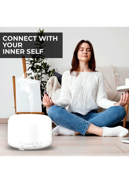 Hava Nemlendirici 500ML Kapasiteli, Rgb 7 LED Işıklı Aromaterapili, Hava Nemlendirici indirimleri