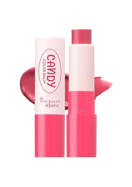 Mıssha Dudakları Nemlendiren Parlak Bitişli Renkli Dudak Balmı A'pıeu The Pure Candy Color Balm No.01 Berry
