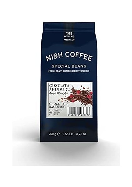 Nish Çikolata-Ahududu Aromalı Filtre Kahve 250 gr fiyatları