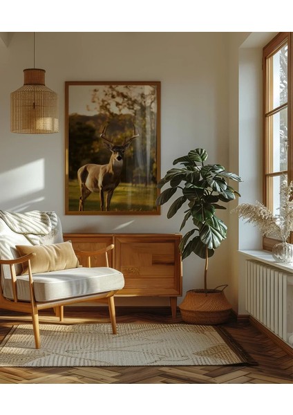 Gün Batımında Geyik Poster indirimleri