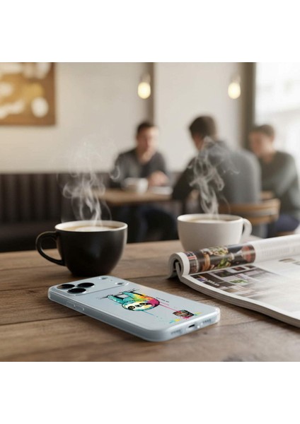 iPhone 15 Pro ile Uyumlu Splash Tembel Hayvan Tasarımlı Şeffaf Silikon Kılıf fırsatları