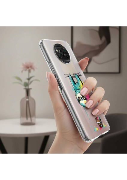 iPhone 15 Pro ile Uyumlu Splash Tembel Hayvan Tasarımlı Şeffaf Silikon Kılıf indirimleri